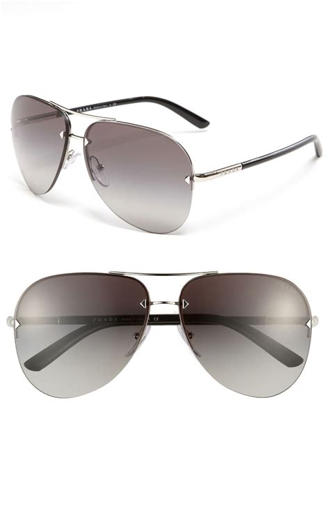 prada oval aviator sunglasses|prada sunglasses nordstrom.